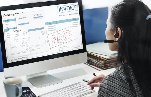 Invoice Bill Paid Payment Financial Account Concept